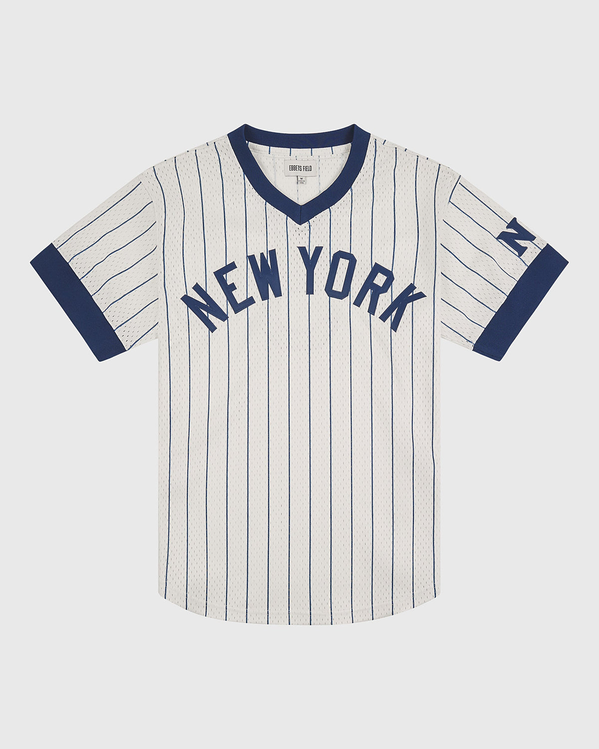 NY Black Yankees V-Neck Mesh Jersey product image 1, provided for visual reference and product detail review