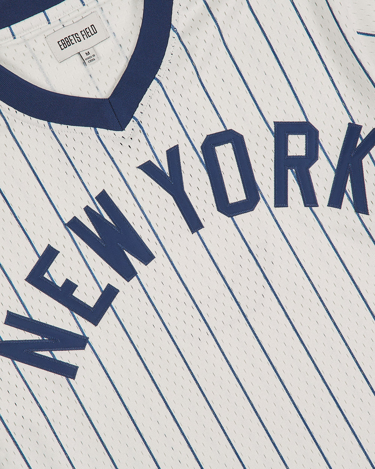 NY Black Yankees V-Neck Mesh Jersey product image 3, provided for visual reference and product detail review