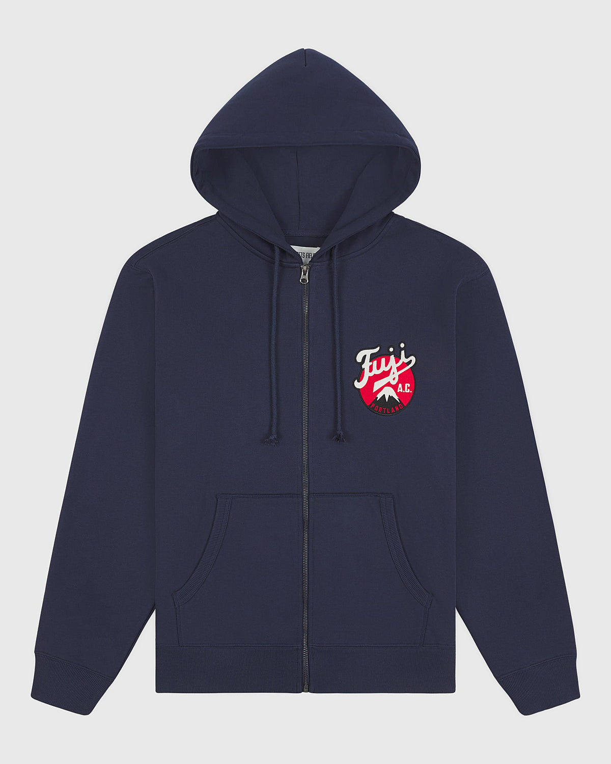 Fuji Athletic Club Heavyweight Cotton Terry Full-Zip Hoodie product image 4, provided for visual reference and product