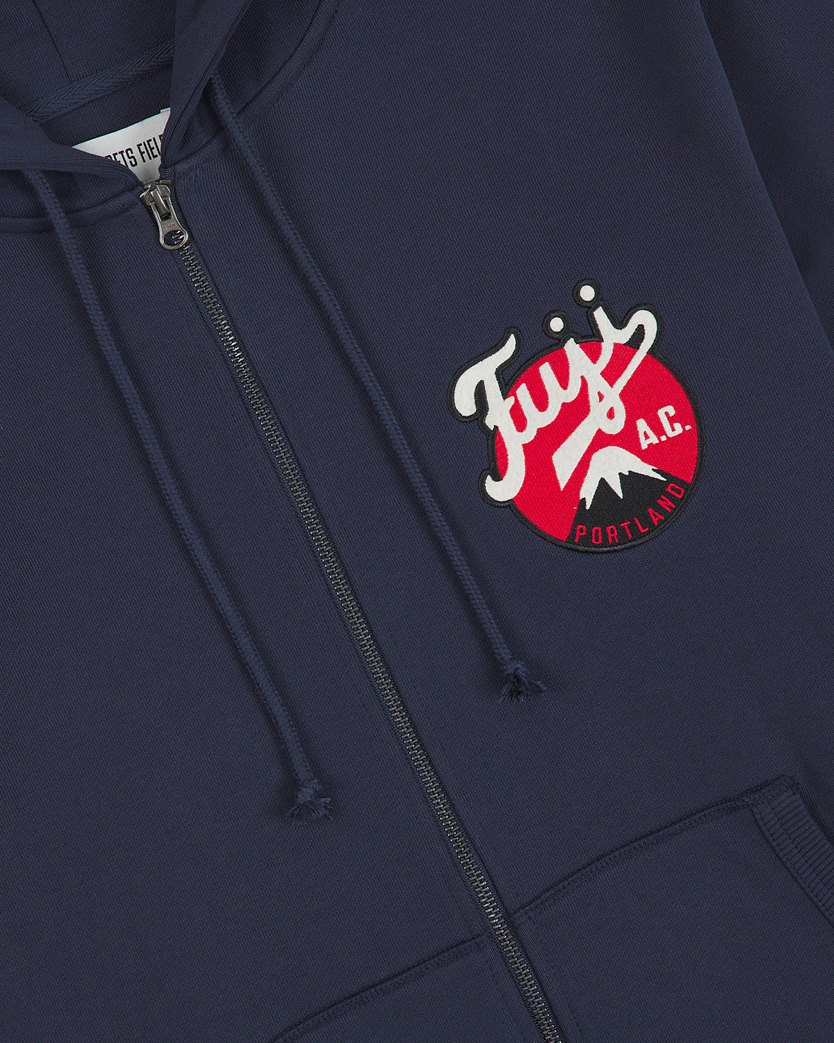 Fuji Athletic Club Heavyweight Cotton Terry Full-Zip Hoodie product image 5, provided for visual reference and product