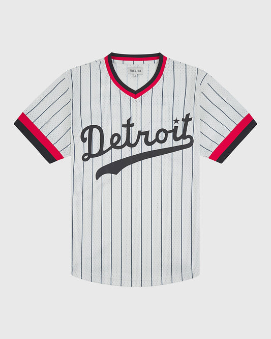 Detroit Stars 1950 V-Neck Mesh Jersey product image 1, provided for visual reference and product detail review
