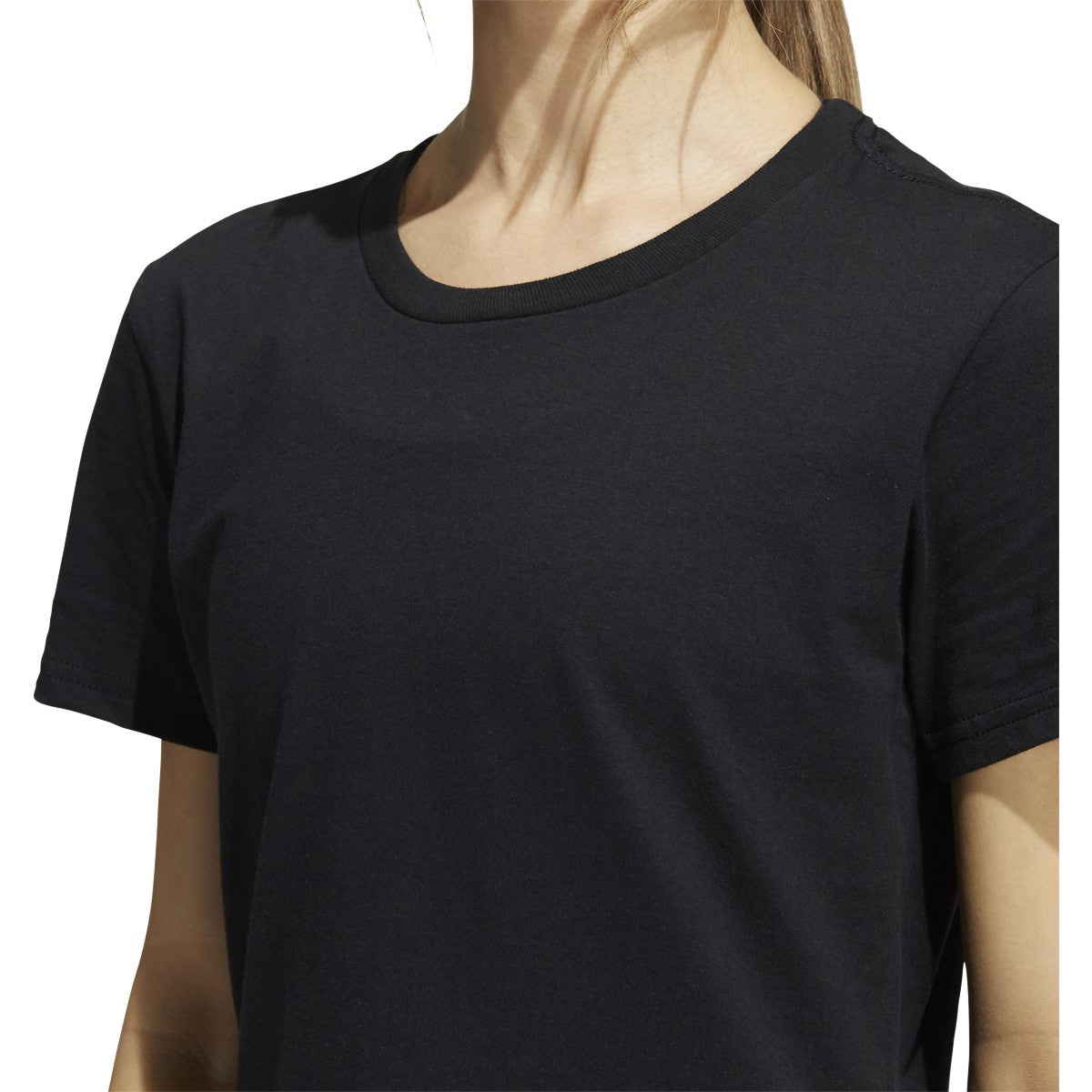 adidas Amplifier Women Blank T-Shirt - Black product image 3, provided for visual reference and product detail review