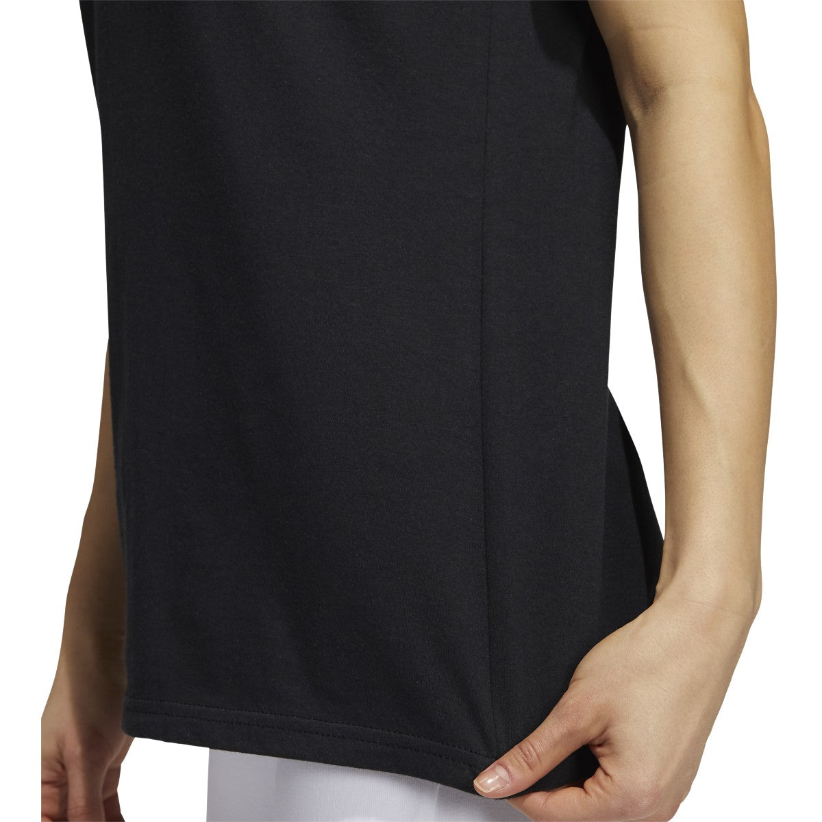 adidas Amplifier Women Blank T-Shirt - Black product image 4, provided for visual reference and product detail review