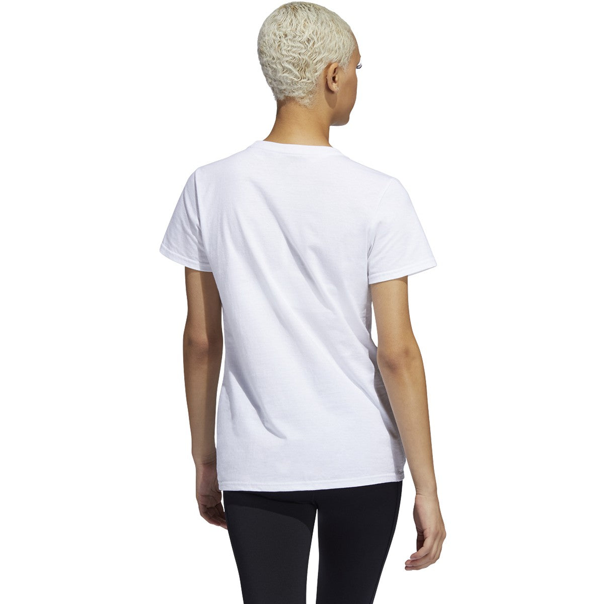 adidas Amplifier Women Blank T-Shirt - White product image 2, provided for visual reference and product detail review