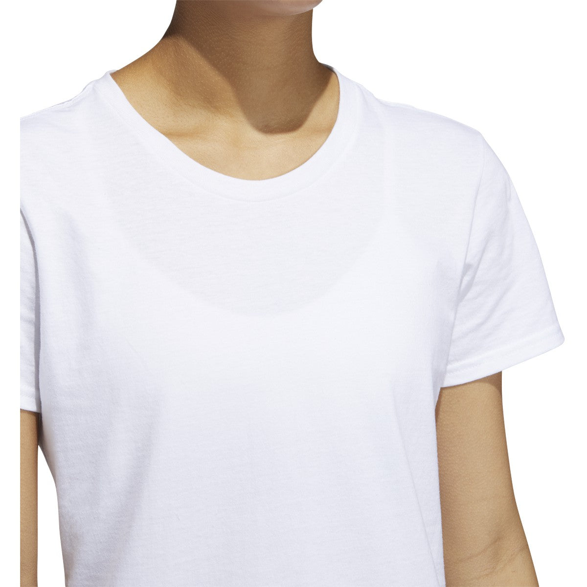 adidas Amplifier Women Blank T-Shirt - White product image 3, provided for visual reference and product detail review