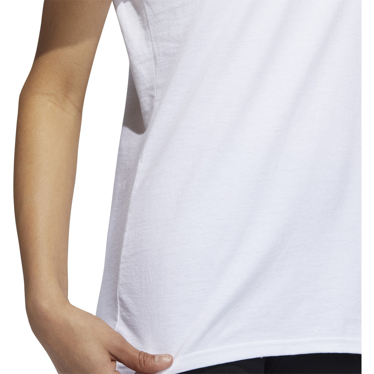 adidas Amplifier Women Blank T-Shirt - White product image 4, provided for visual reference and product detail review