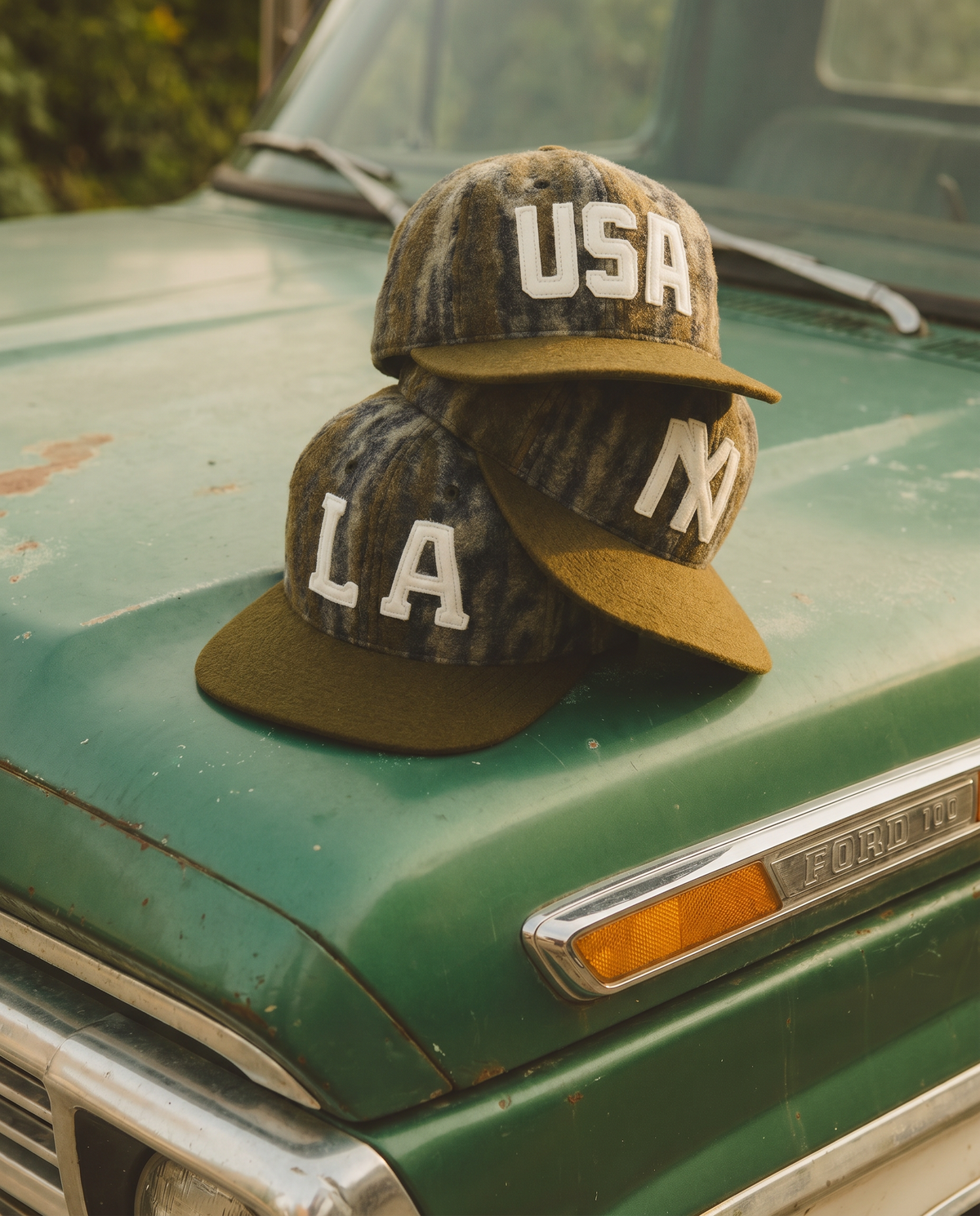 Mossy Oak x Ebbets Field 1956 USA National Team Ballcap product image 2, provided for visual reference and product detail
