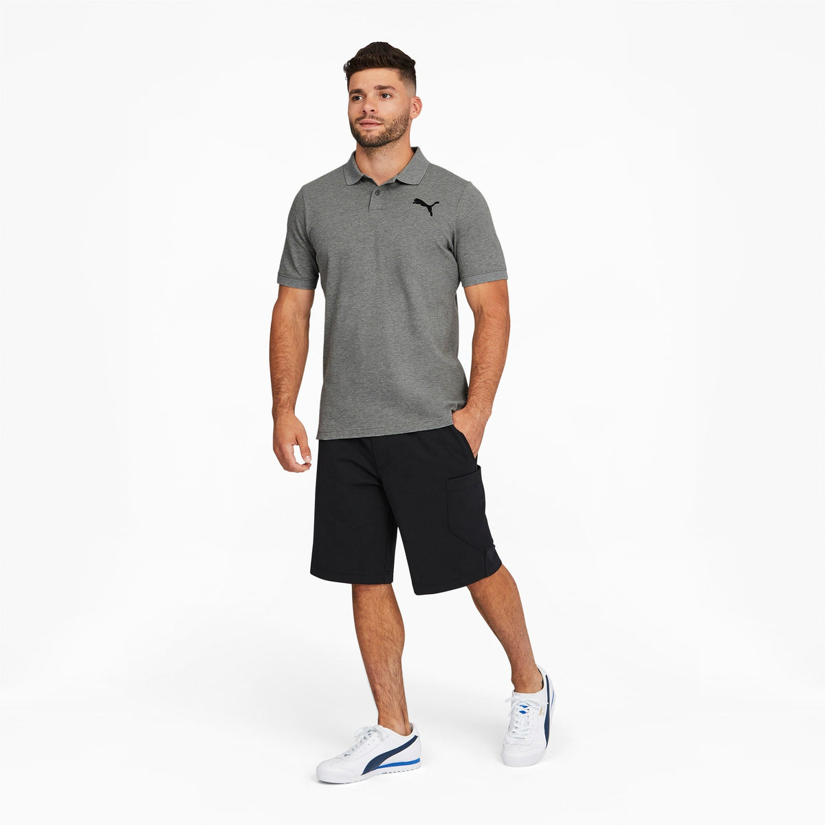 Essentials Pique Men Polo product image 2, provided for visual reference and product detail review