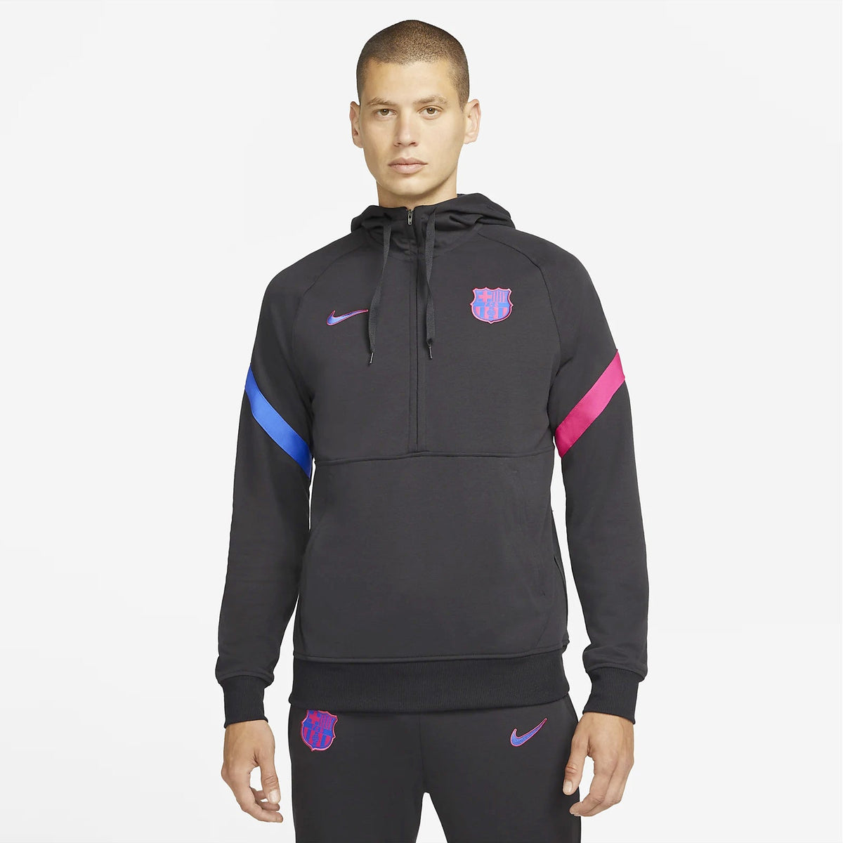Nike Men FC Barcelona NSW Hooded Sweatshirt product image 1, provided for visual reference and product detail review