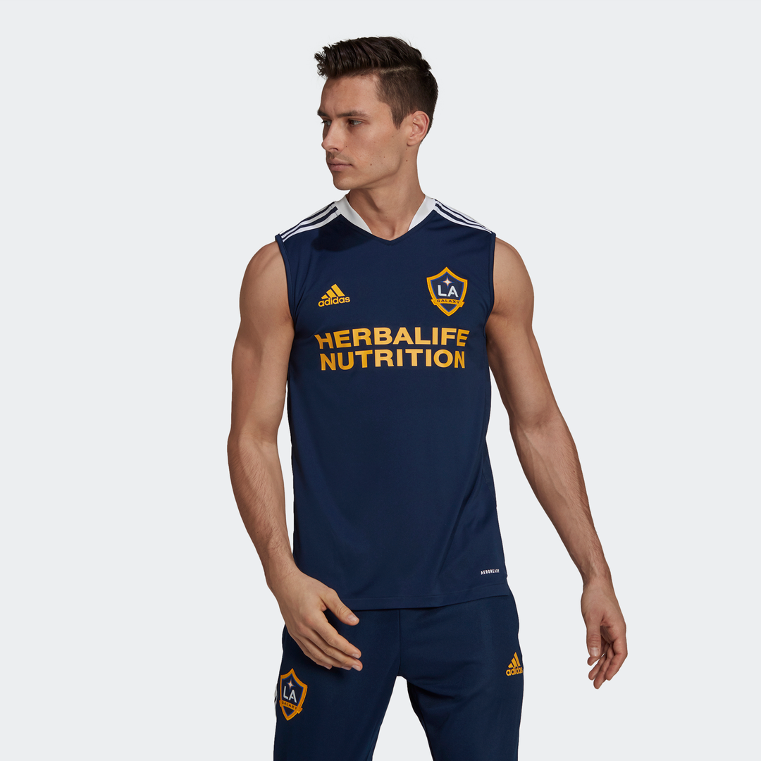 LA Galaxy Sleeveless Jersey Men 21/22 product image 2, provided for visual reference and product detail review
