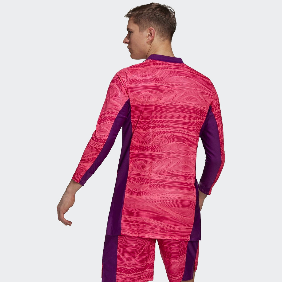 Condivo 21 Goalkeeper L/S Jersey - Solar Pink/Black product image 2, provided for visual reference and product detail review