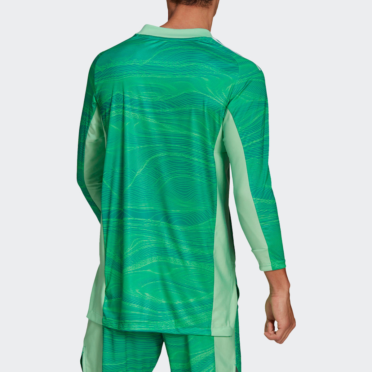 Condivo 21 Goalkeeper Jersey - Semi Solar Lime/Black product image 2, provided for visual reference and product detail review