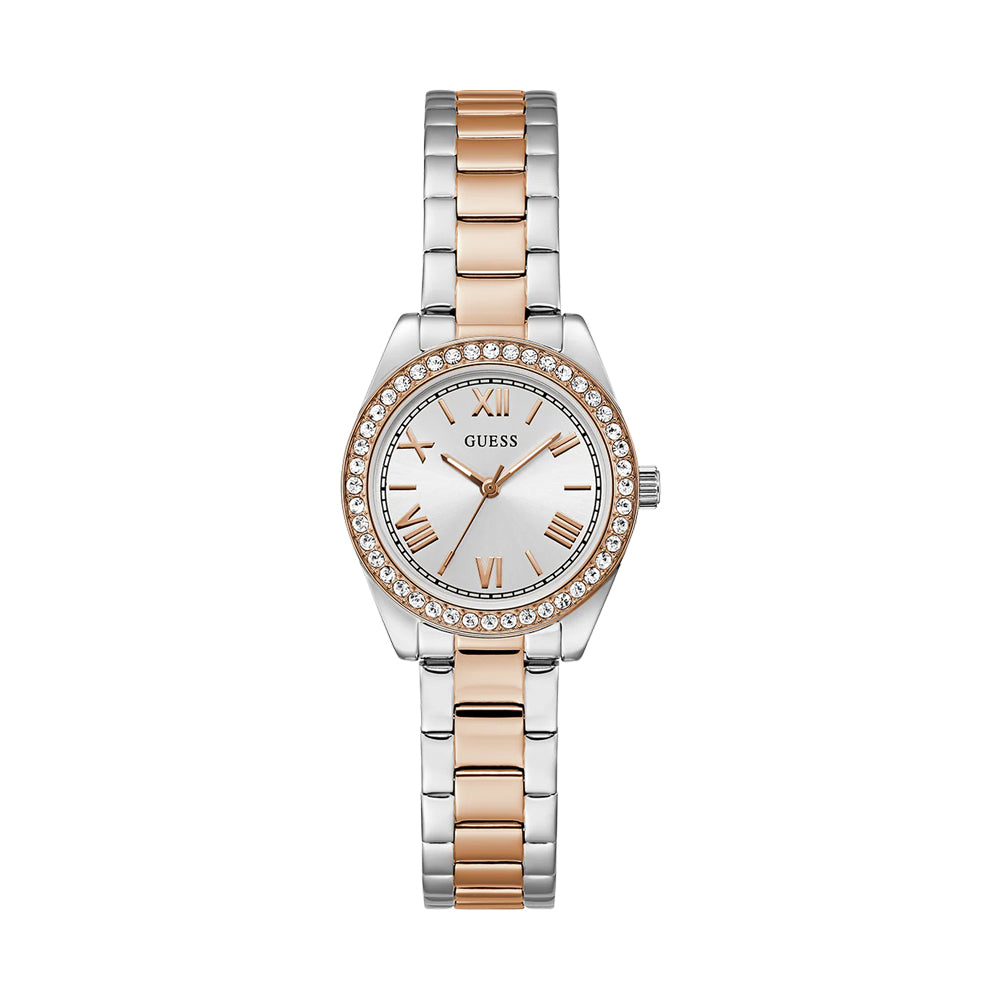 Guess Ladies 30mmTwo-Tone / White Sunray Analog