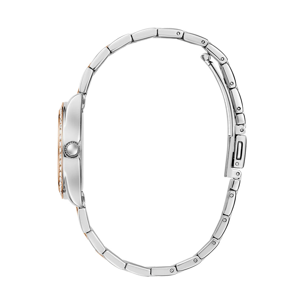 Guess Ladies 30mmTwo-Tone / White Sunray Analog