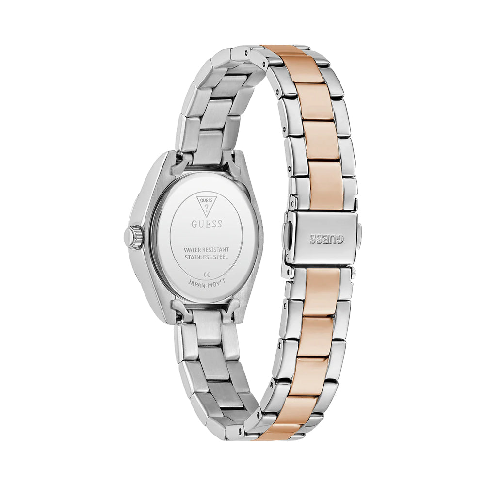 Guess Ladies 30mmTwo-Tone / White Sunray Analog