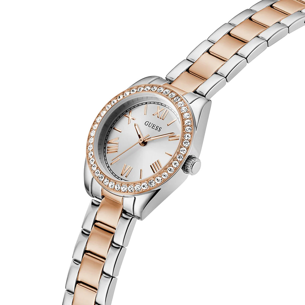 Guess Ladies 30mmTwo-Tone / White Sunray Analog