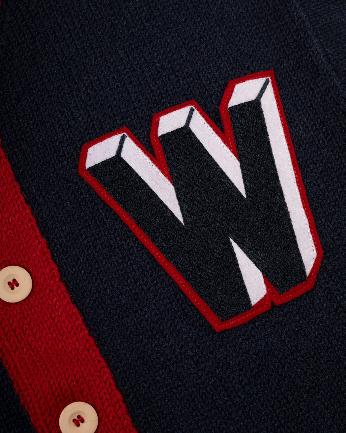 Washington Senators 1963-67 Wool Shawl Collar Sweater product image 2, provided for visual reference and product detail