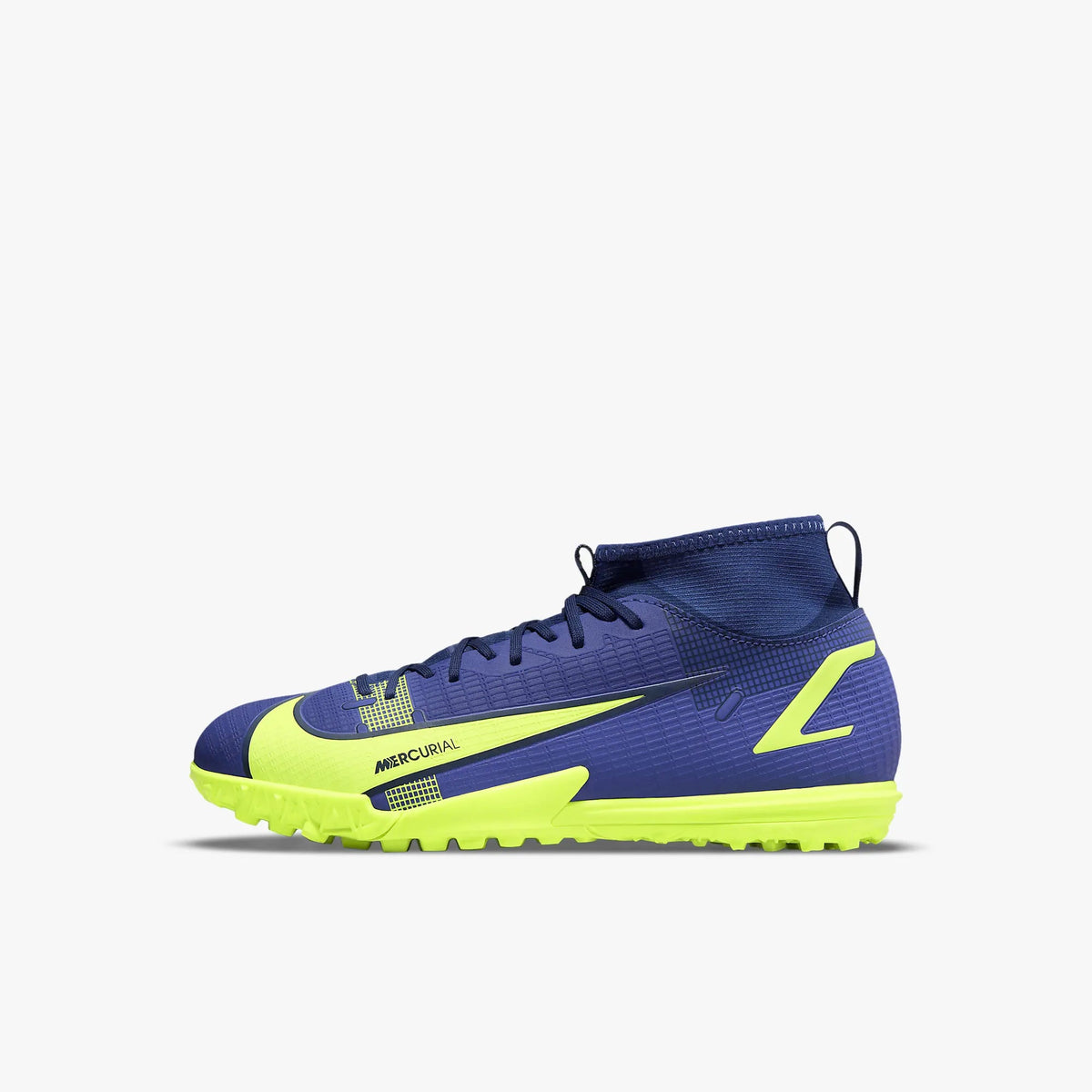 Nike Youth Mercurial Superfly 8 Academy Artificial-Turf Soccer Shoes product image 1, provided for visual reference and