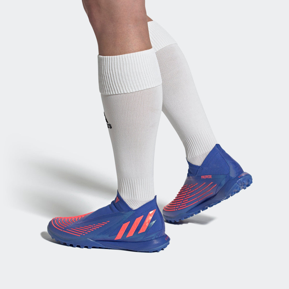 adidas Predator Edge.1 Turf Soccer Shoes Blue Adult product image 2, provided for visual reference and product detail review