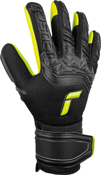Attrakt Freegel Silver Finger Support Junior Goalkeeper Glove product image 3, provided for visual reference and product