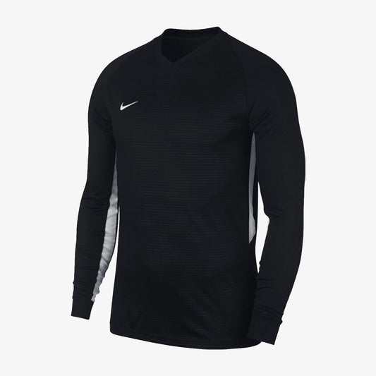 Tiempo Premier Long Sleeve Jersey Black - Youth product image 1, provided for visual reference and product detail review