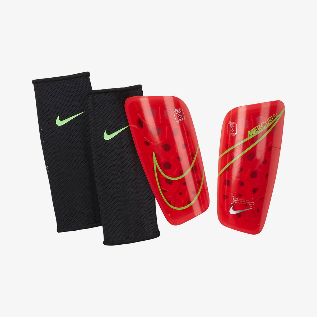 Mercurial Lite Shin Guards Red product image 2, provided for visual reference and product detail review