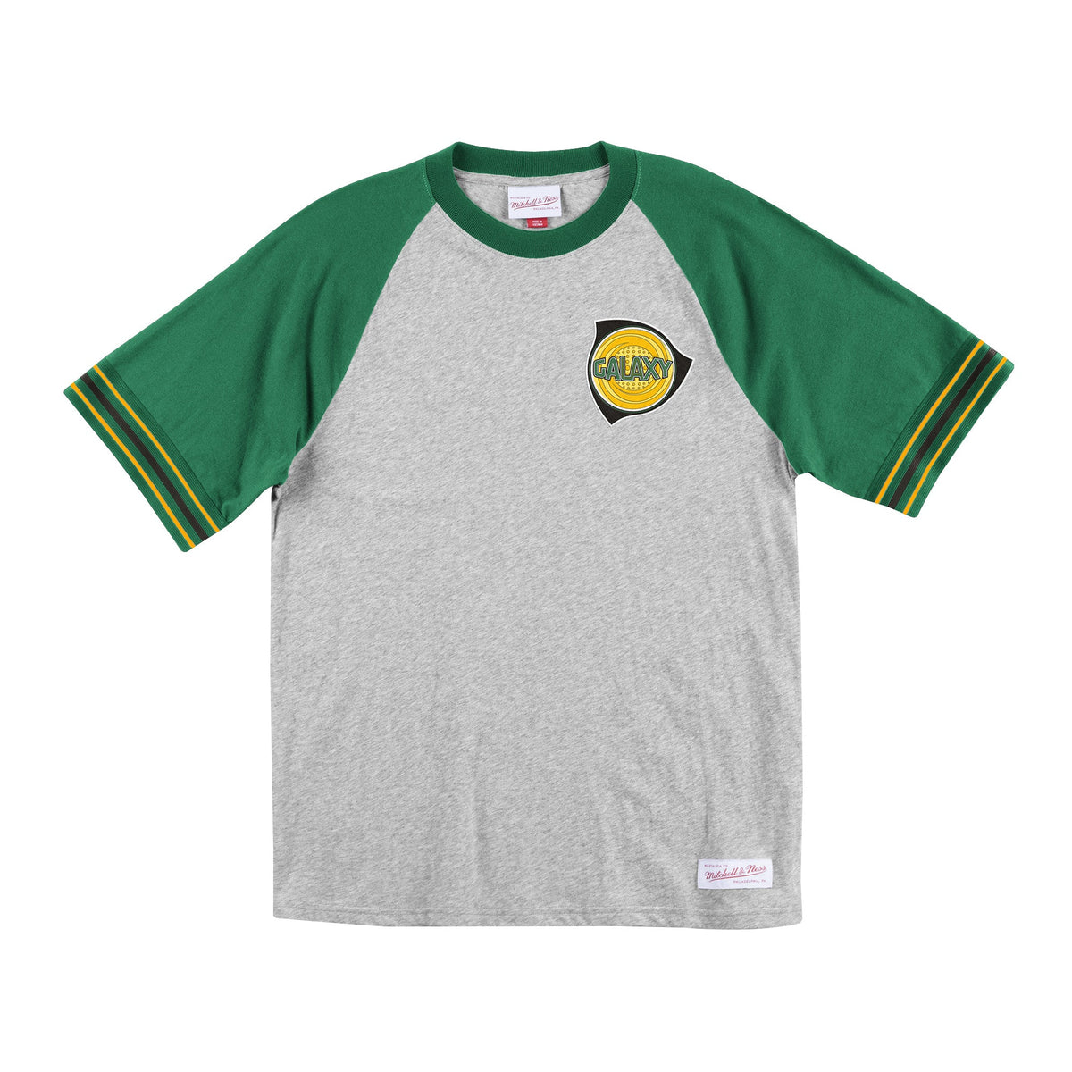 Mitchell & Ness LA Galaxy Captain Fan T-Shirt Adult product image 1, provided for visual reference and product detail review