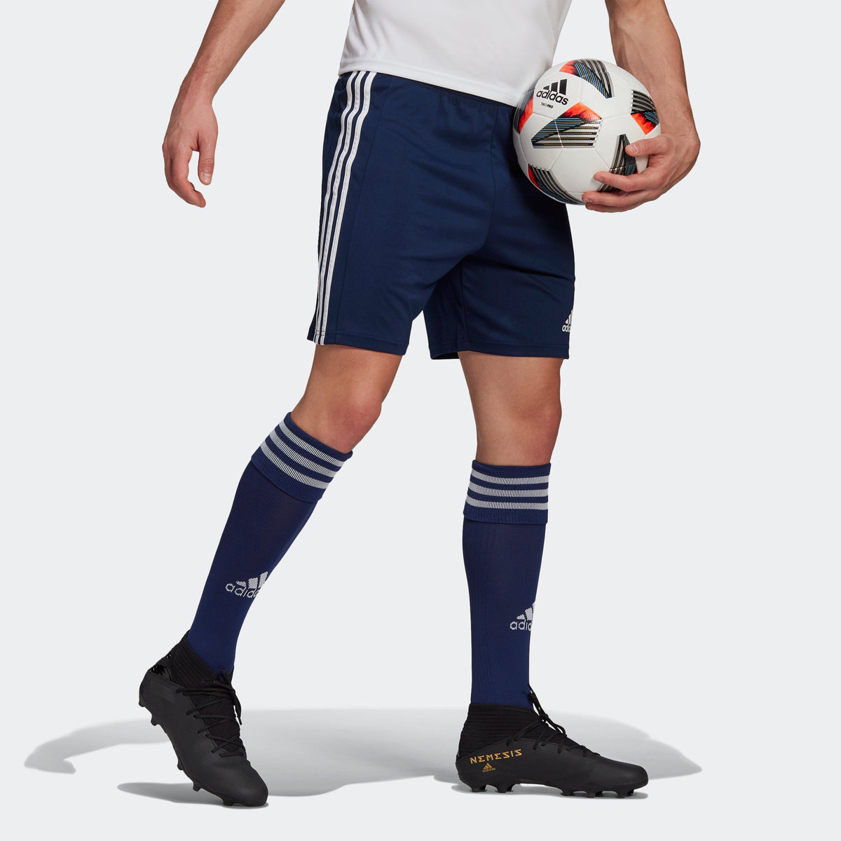 adidas Men Squadra 21 Shorts Navy product image 2, provided for visual reference and product detail review
