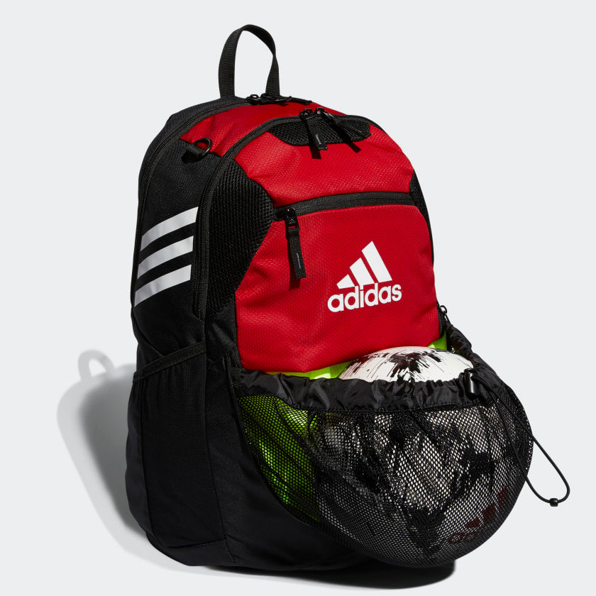 Adidas Stadium 3 Soccer Backpack Red product image 3, provided for visual reference and product detail review