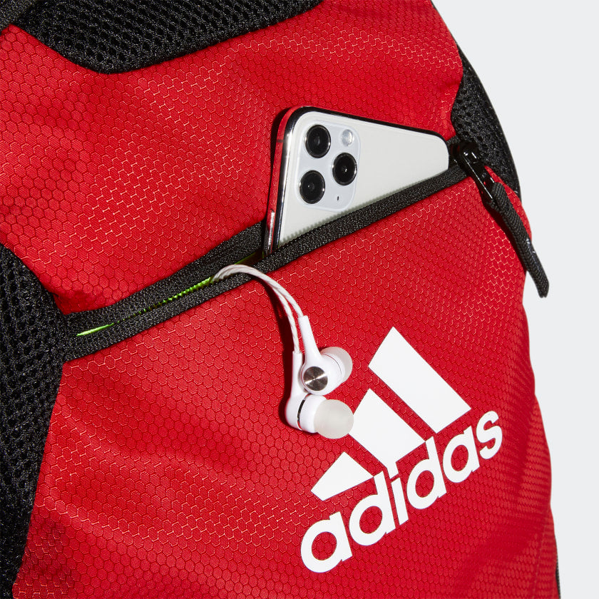Adidas Stadium 3 Soccer Backpack Red product image 6, provided for visual reference and product detail review