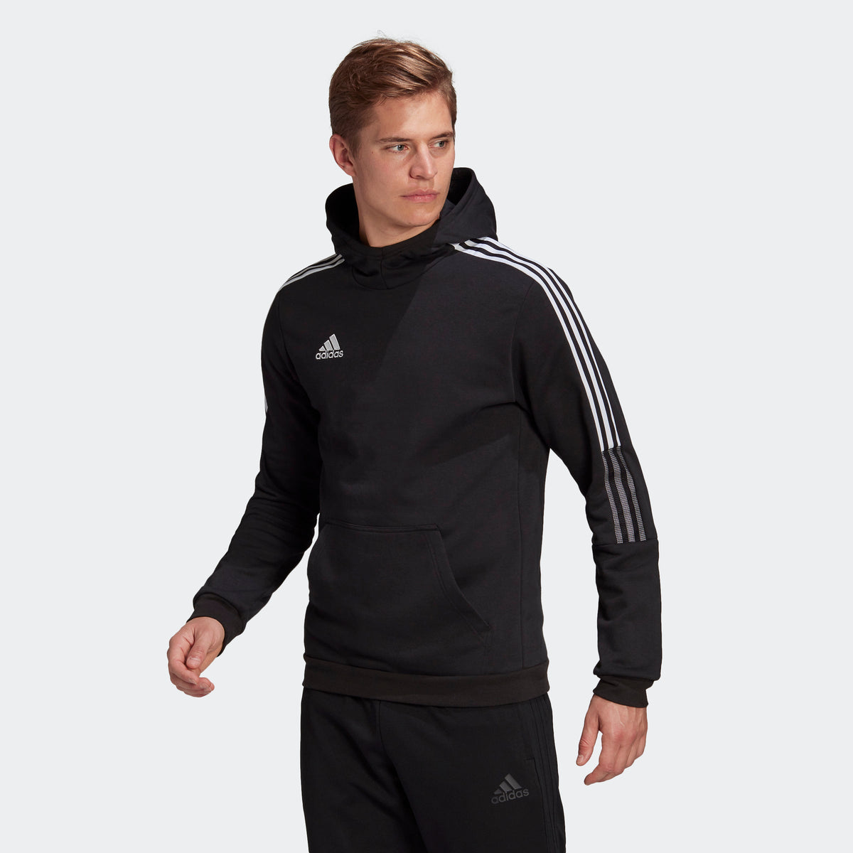 Tiro 21 Sweat Hoodie - Black product image 2, provided for visual reference and product detail review