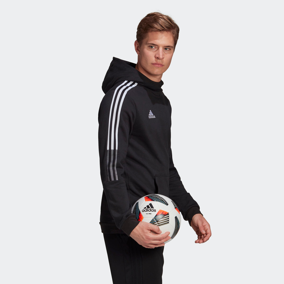 Tiro 21 Sweat Hoodie - Black product image 4, provided for visual reference and product detail review