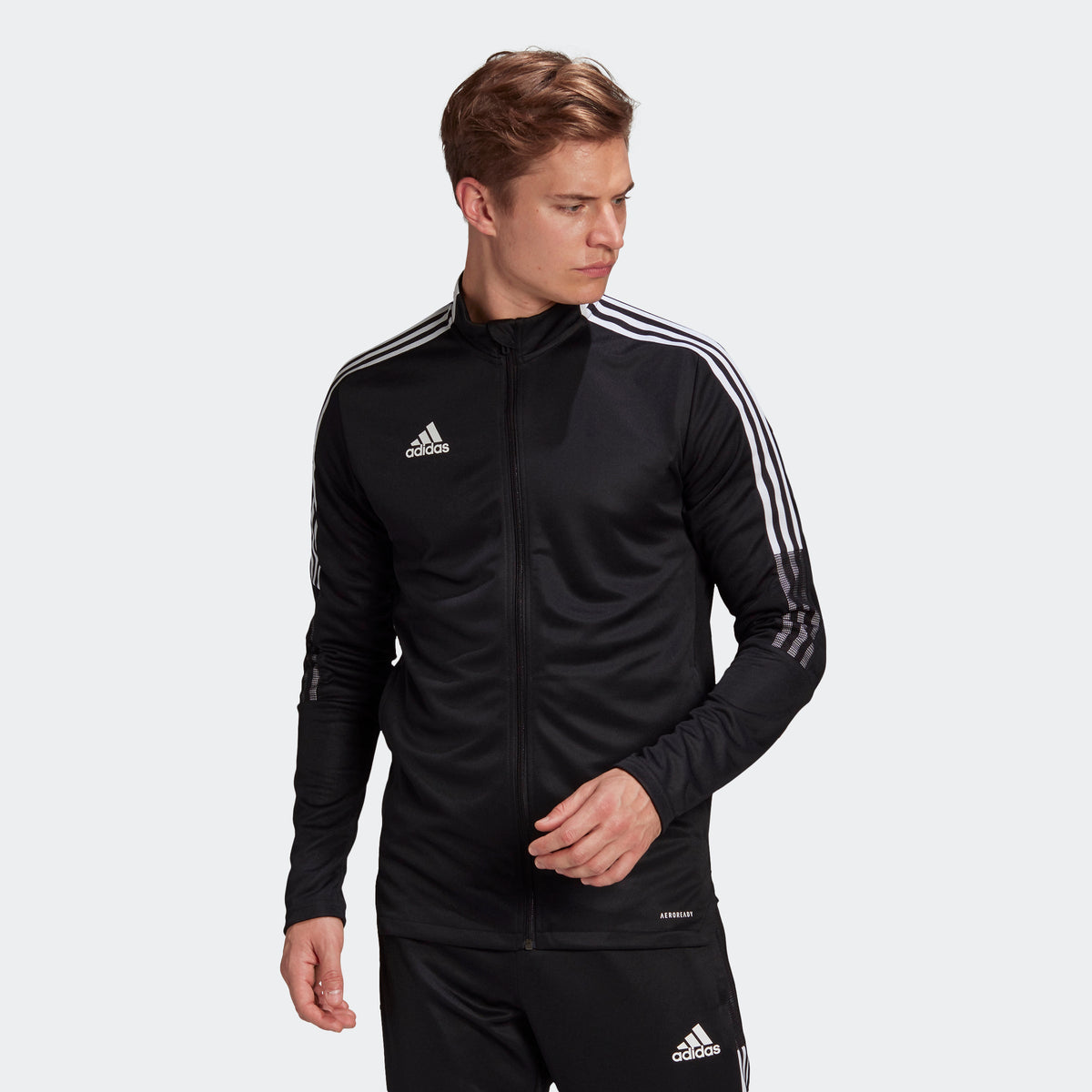adidas Tiro 21 Men Track Jacket - Black product image 1, provided for visual reference and product detail review