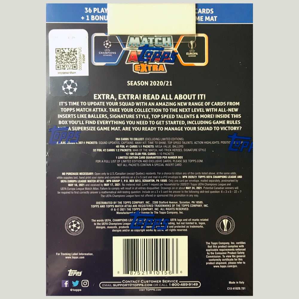 UEFA Match Attax Xtra 20/21 UEFA 2 Player Starter Box Trading Cards product image 4, provided for visual reference and