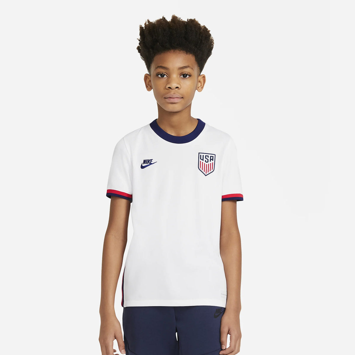 Youth USA Home Jersey 2021 product image 1, provided for visual reference and product detail review