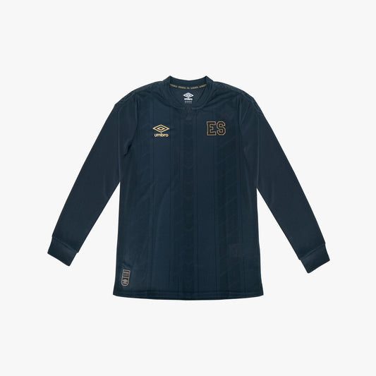 Umbro Men El Salvador Third Long Sleeve Soccer Jersey product image 1, provided for visual reference and product detail
