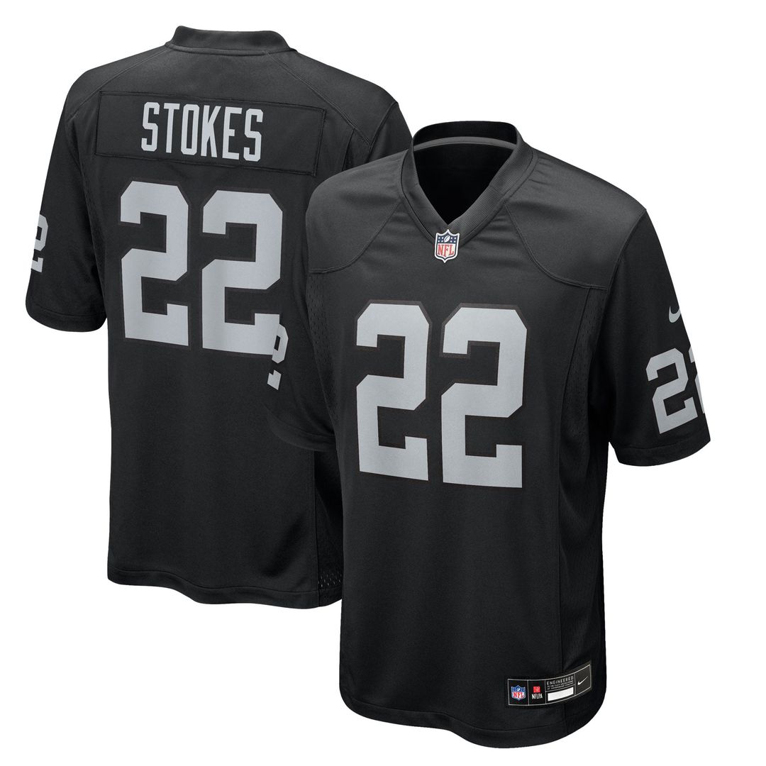 Las Vegas Raiders Eric Stokes Nike Black Game Jersey product image 1