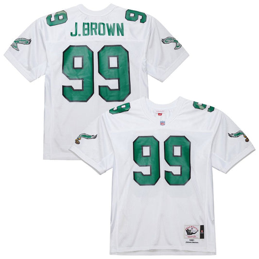 Philadelphia Eagles Jerome Brown Mitchell & Ness White 1991 product image 1
