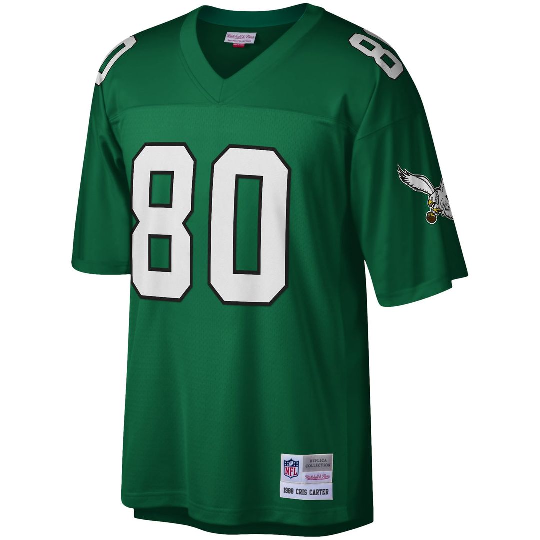 Philadelphia Eagles Cris Carter Mitchell & Ness Kelly Green product image 2