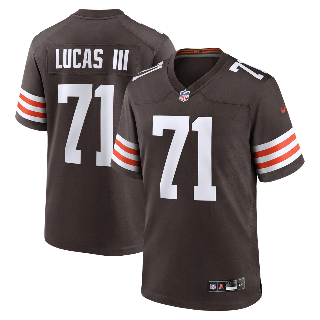 Cleveland Browns Cornelius Lucas Nike Brown Game Jersey product image 1