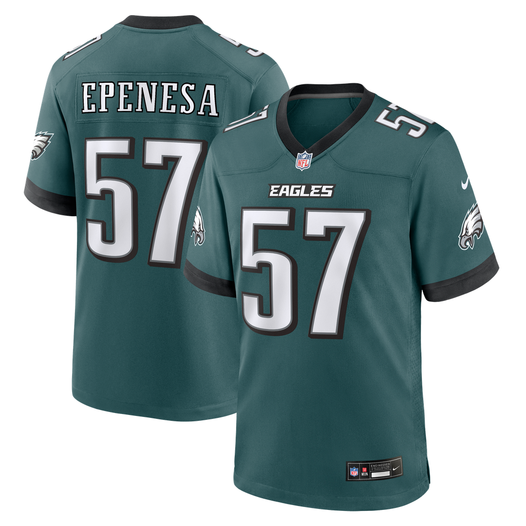 Philadelphia Eagles A.J. Epenesa Nike Midnight Green Game product image 1
