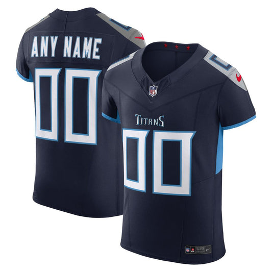 Tennessee Titans Nike Navy Vapor FUSE Elite Custom Jersey product image 1