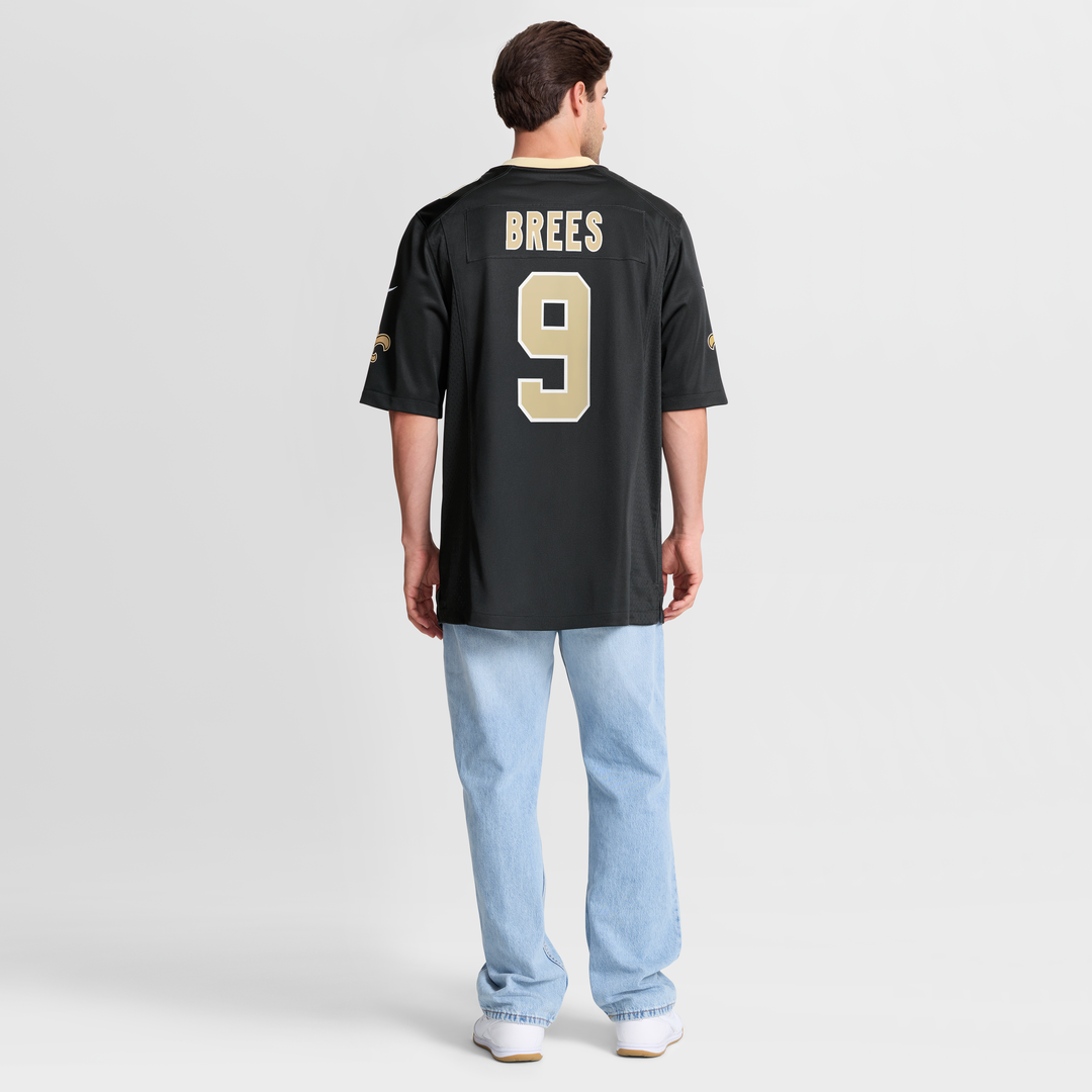 New Orleans Saints Drew Brees Nike Black Game Jersey product image 10