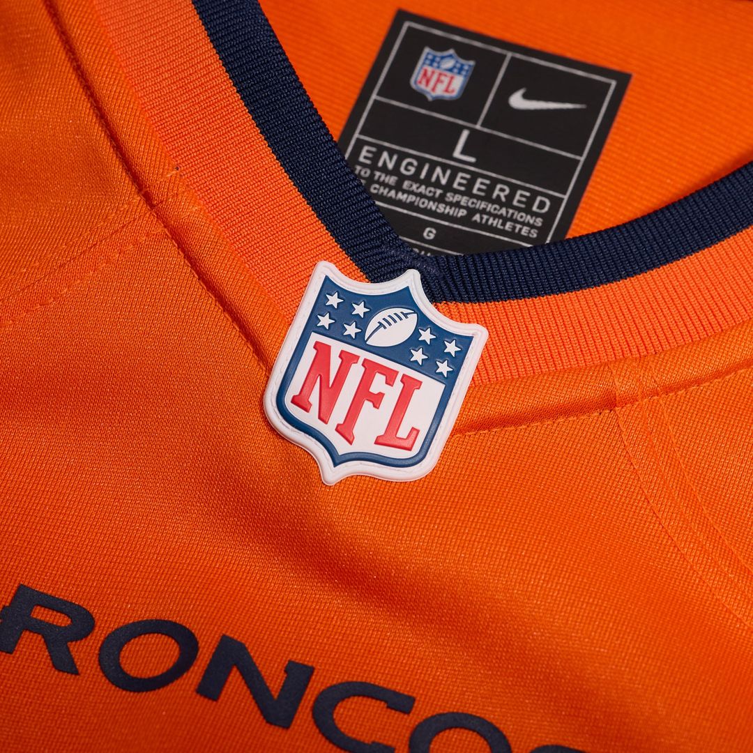 Denver Broncos Justin Strnad Nike Orange Game Jersey product image 4