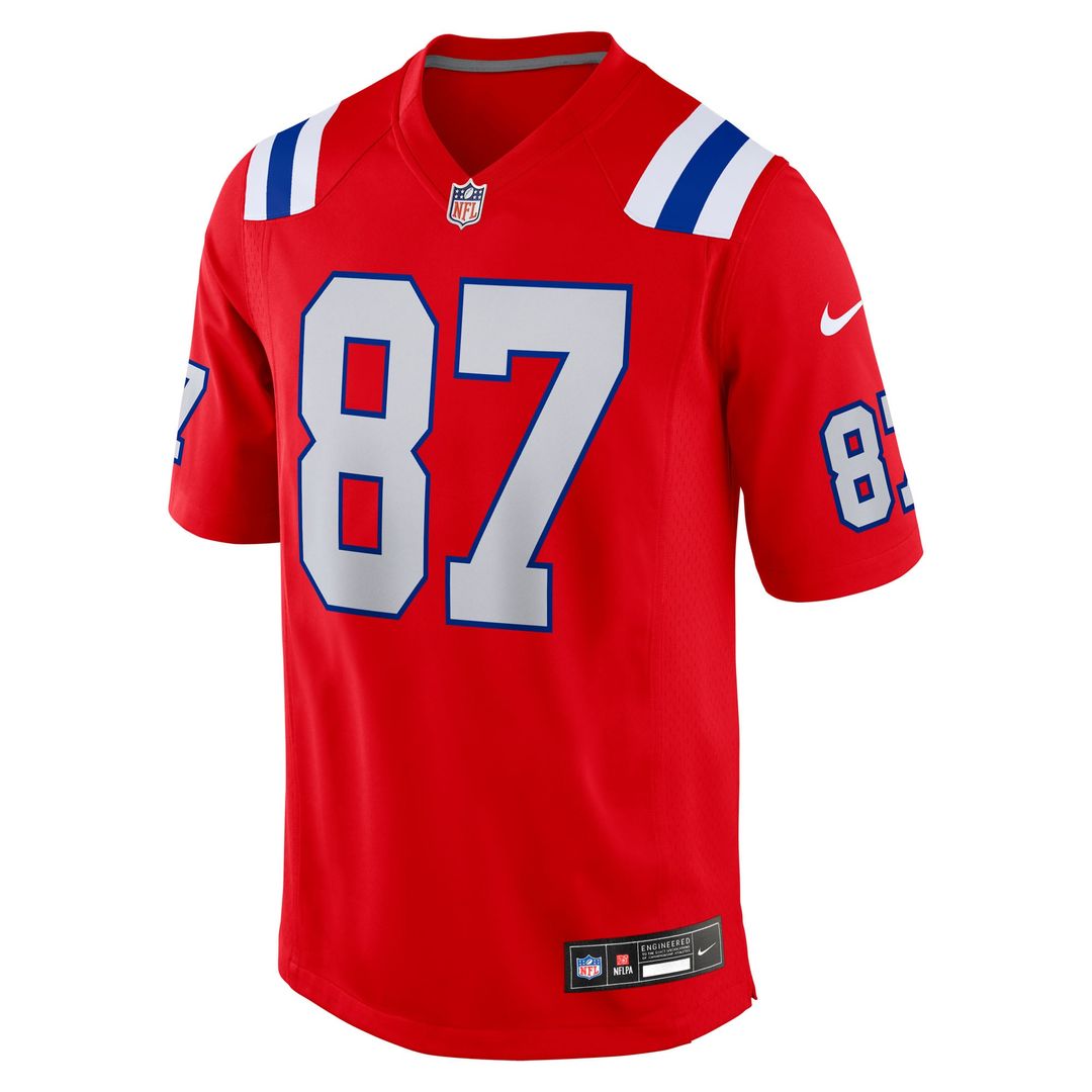 New England Patriots Rob Gronkowski Nike Red Alternate product image 8