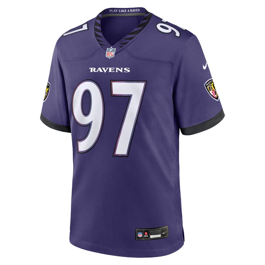 Baltimore Ravens Ethan Burke Nike Purple Game Jersey product image 2