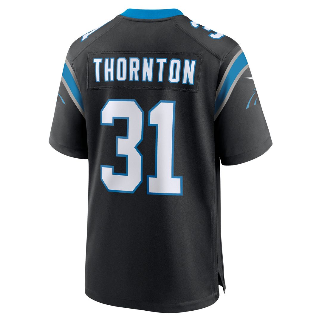 Carolina Panthers Corey Thornton Nike Black Game Jersey product image 3