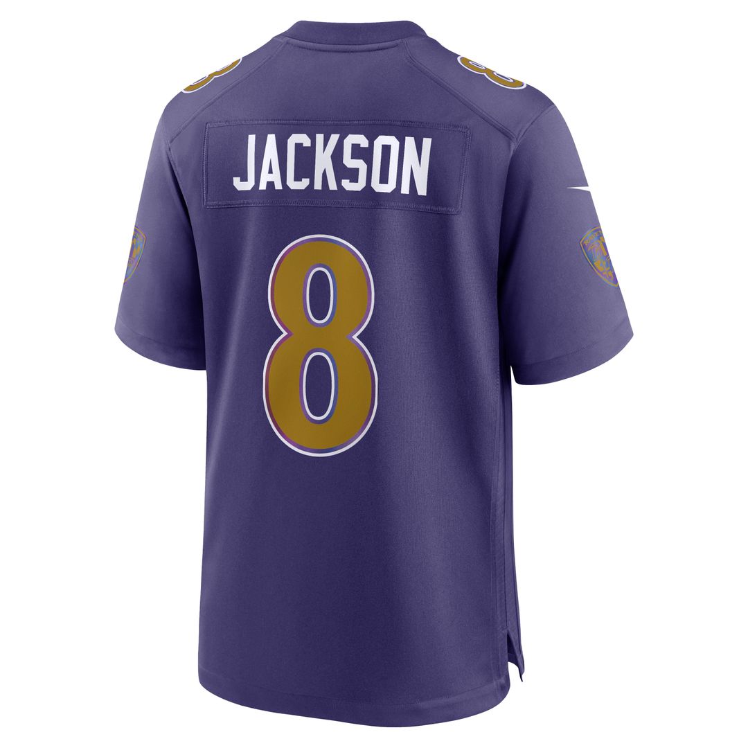 Baltimore Ravens Lamar Jackson Nike Black Alternate Game product image 9