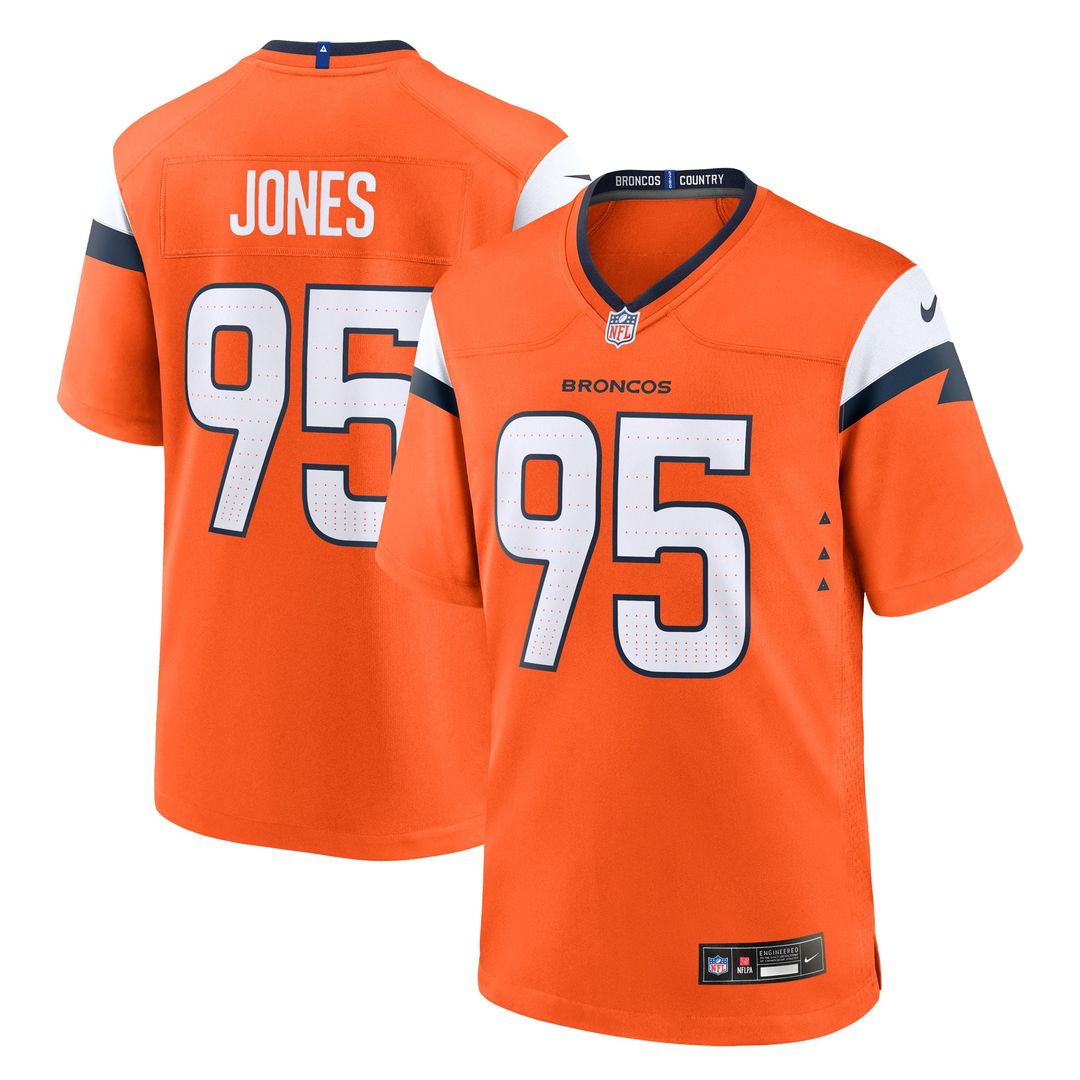 Denver Broncos Sai'vion Jones Nike Orange Game Jersey product image 1
