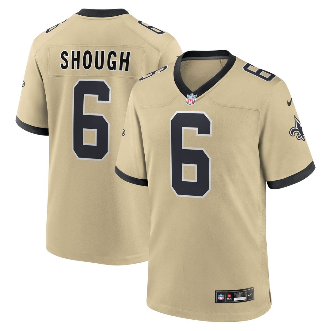 New Orleans Saints Tyler Shough Nike Gold Alternate Game product image 1